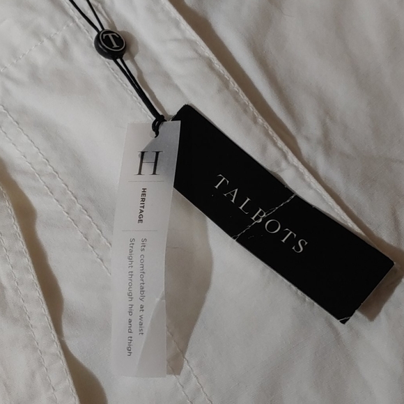 Talbots 🆕 Heritage Tie Waist Crop Pants 12 - Picture 8 of 11